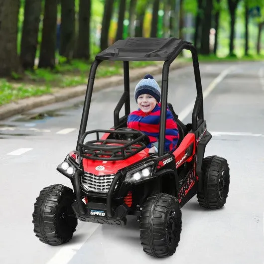 12V Kids RC Electric Ride On Off-Road UTV Truck with MP3 and Light-Red