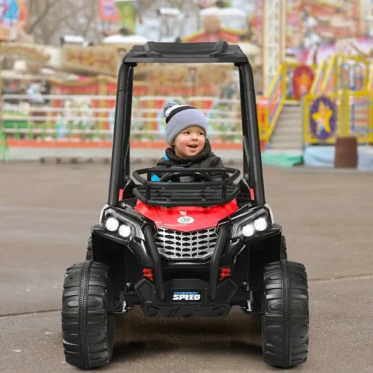 12V Kids RC Electric Ride On Off-Road UTV Truck with MP3 and Light-Red