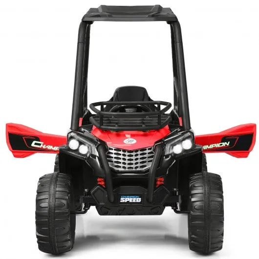 12V Kids RC Electric Ride On Off-Road UTV Truck with MP3 and Light-Red