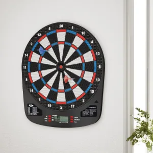 32-Game Electronic Dartboard Set with LCD Display, Soft Tips