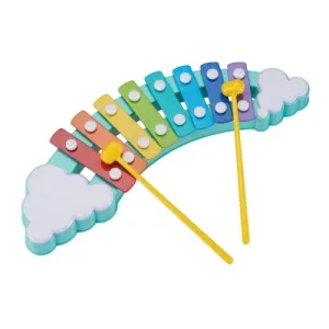 8-Key Rainbow Xylophone Musical Toy with Mallets for Kids