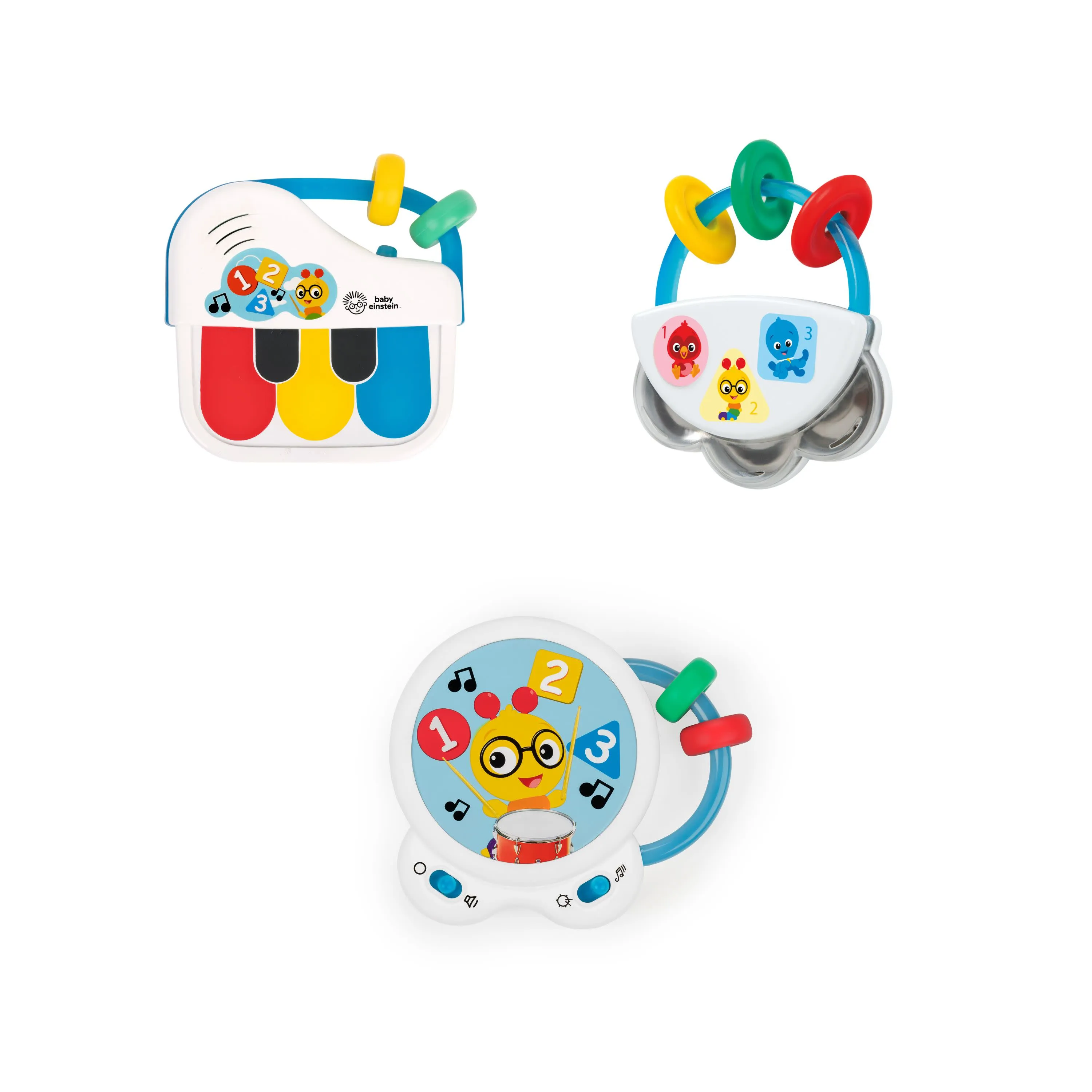 Baby Einstein Small Symphony 3-Piece Musical Toy Set, Ages 3  months