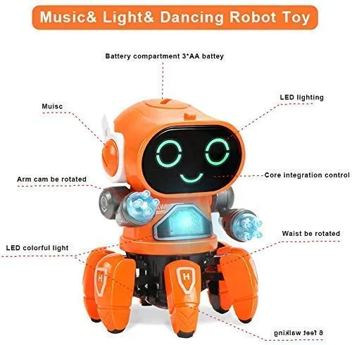 Bot Robot Colorful Lights and Music | All Direction Movement Dancing Robot multi-colour