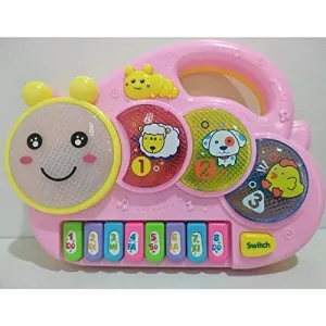 Colorful Musical Caterpillar Toy for Toddlers, Interactive Sound and Light Features