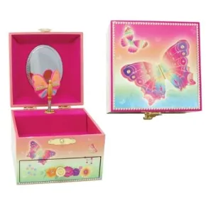 Hape - Rainbow Butterfly Small Musical Jewellery Box