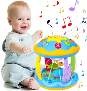 ITEM# 0074   Baby Toys 6 to 12 Months - Musical Learning Infant Toys 12-18 Months - Babies Ocean Rotating Light Up Toys for Toddlers 1 2 3  Years Old Boys Girls Baby Gifts