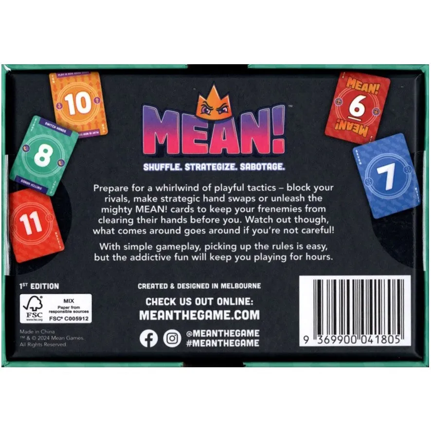 MEAN! Card Game