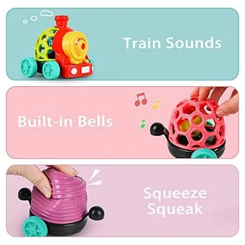 Musical Soft Teether Rattle Train Set Assorted | 1 Pcs